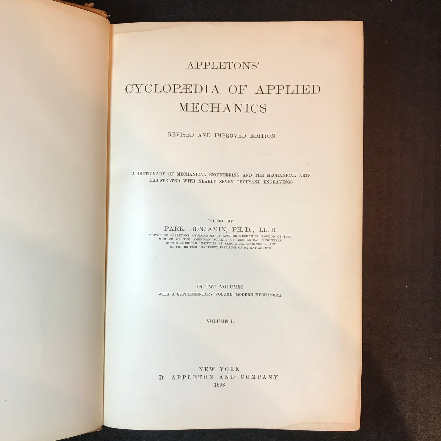 Appletons' Cyclopædia of Applied Mechanics - D. Appleton and Co. - 3 Volumes - 1898