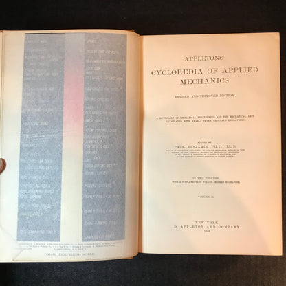 Appletons' Cyclopædia of Applied Mechanics - D. Appleton and Co. - 3 Volumes - 1898