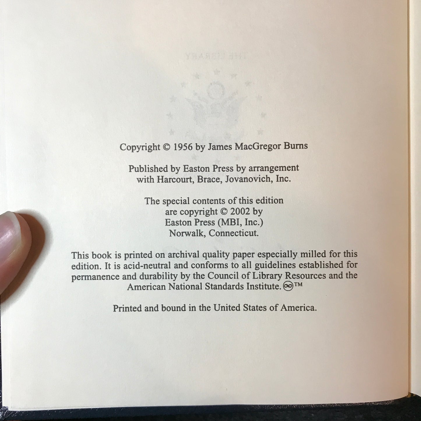 Roosevelt: The Lion and the Fox/The Soldier of Freedom - James MacGregor Burns - 2 Volumes - Easton Press - 2002