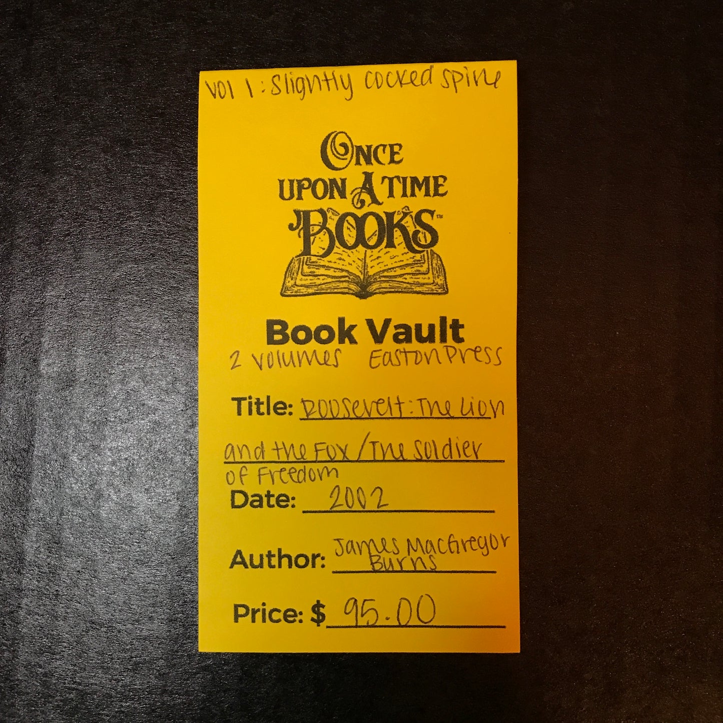 Roosevelt: The Lion and the Fox/The Soldier of Freedom - James MacGregor Burns - 2 Volumes - Easton Press - 2002