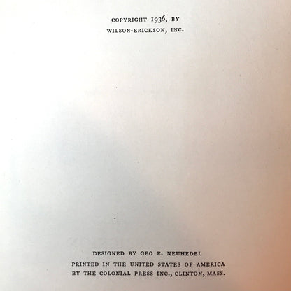 Sod and Stubble - John Ise - Signed - 1936