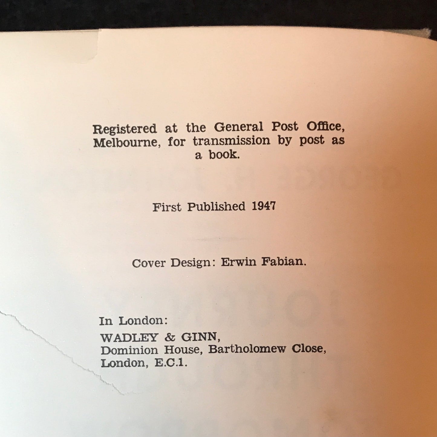 Journey Through Tomorrow - George H. Johnston - 1st Edition - 1947