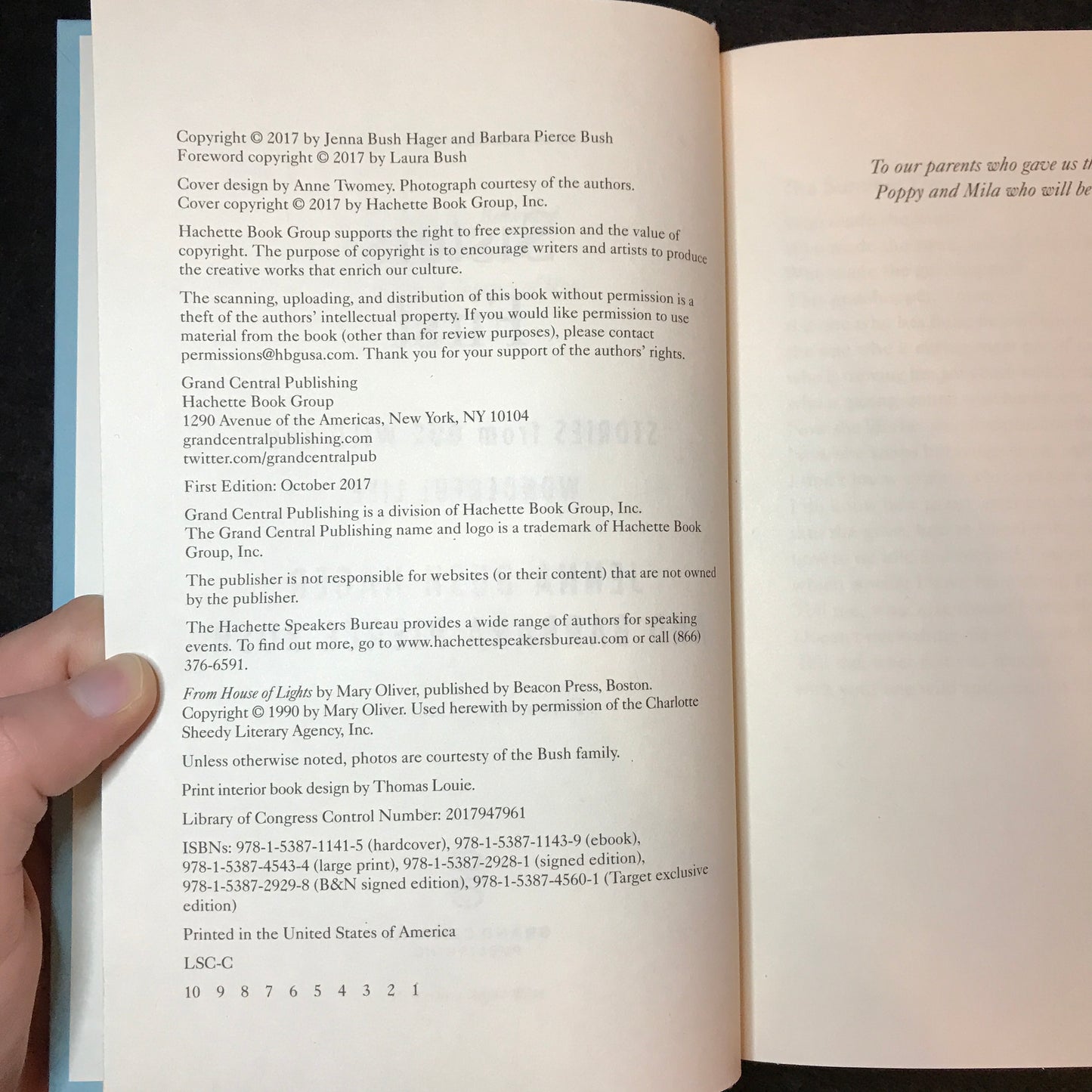 Sisters First: Stories from Our Wild and Wonderful Life - Jenna Bush Hager and Barbara Pierce Bush - Signed - 2017