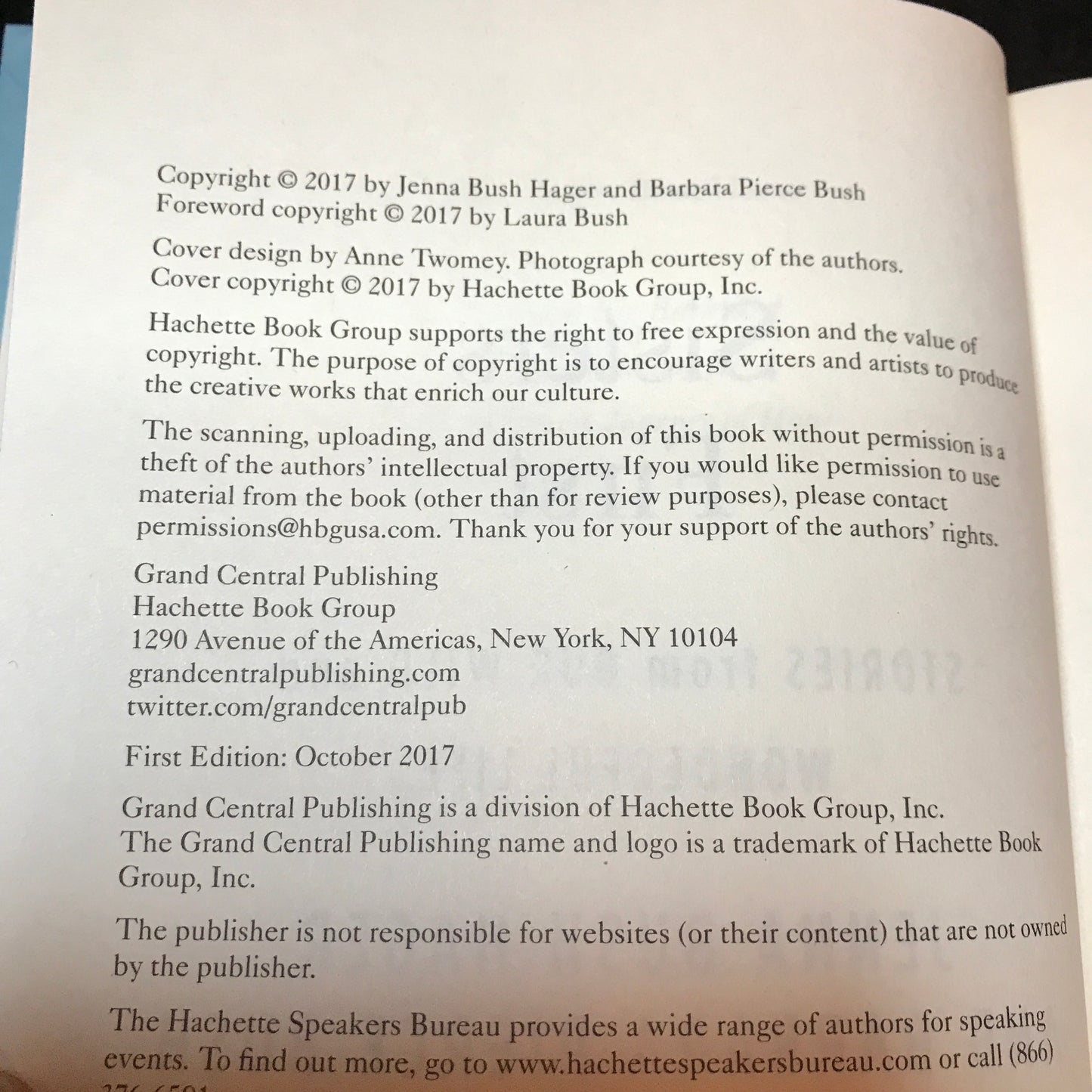 Sisters First: Stories from Our Wild and Wonderful Life - Jenna Bush Hager and Barbara Pierce Bush - Signed - 2017