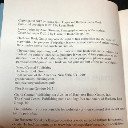 Sisters First: Stories from Our Wild and Wonderful Life - Jenna Bush Hager and Barbara Pierce Bush - Signed - 2017