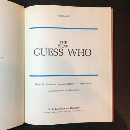 The New Guess Who - Helen M. Robinson, Marion Monroe, and A. Sterl Artley - Teacher's Edition - 1962