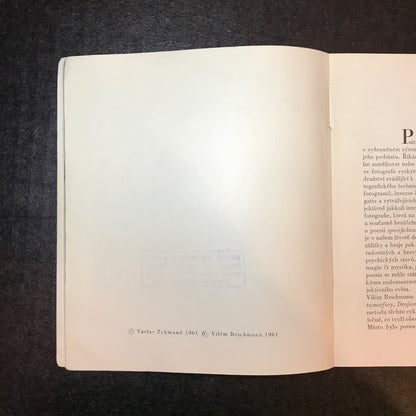 Cykly (Cycles) - Václav Zykmund and Vilém Reichmann - 1961