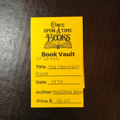 The Capricorn Stone - Madeleine Brent - 1st Edition - 1979