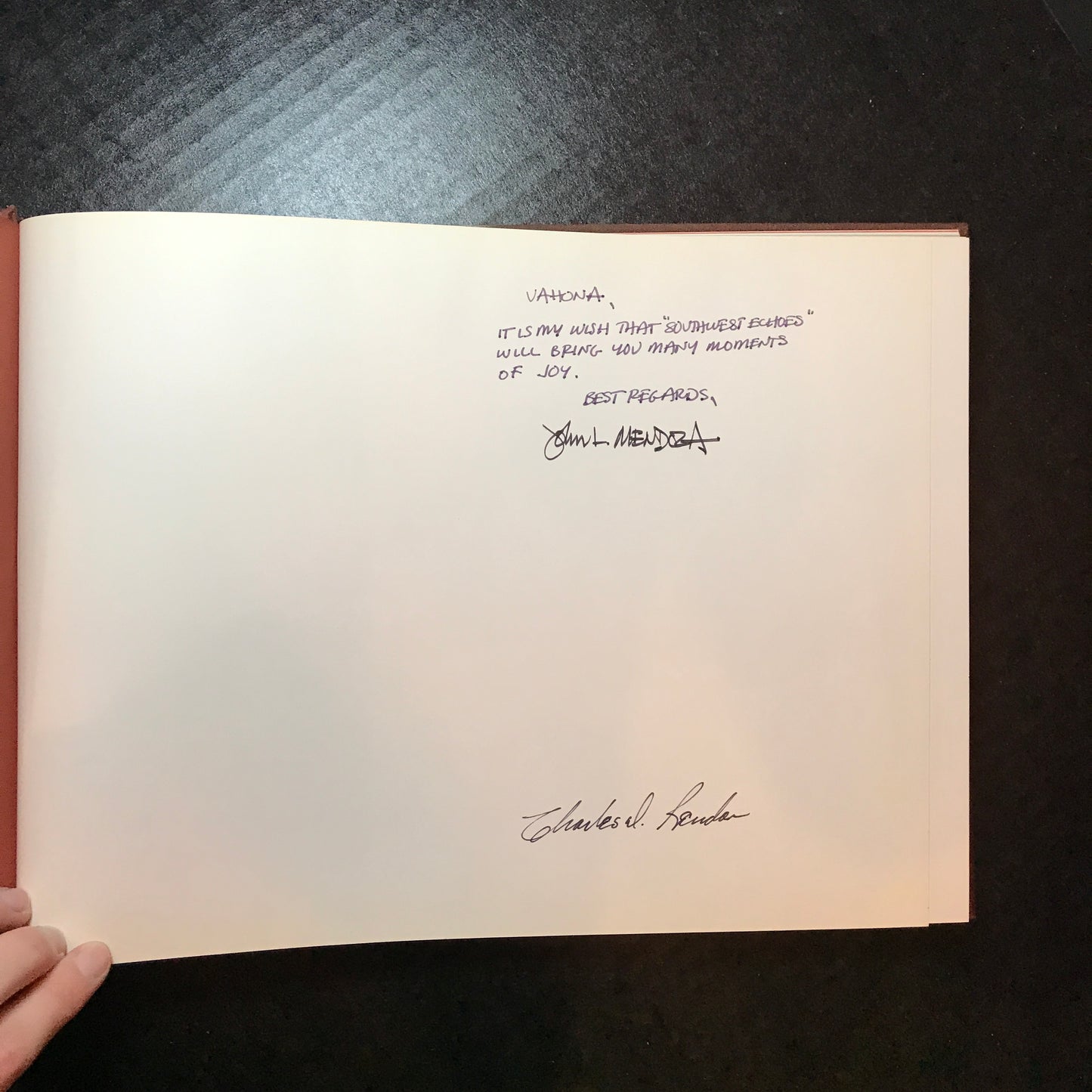 Southwest Echoes - John L. Mendoza and Charles D. Rendon - Signed by Mendoza and Rendon - 1979