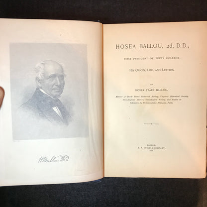 Hosea Ballou, 2d, D.D., First President of Tufts College - Hosea Starr Ballou - 1896