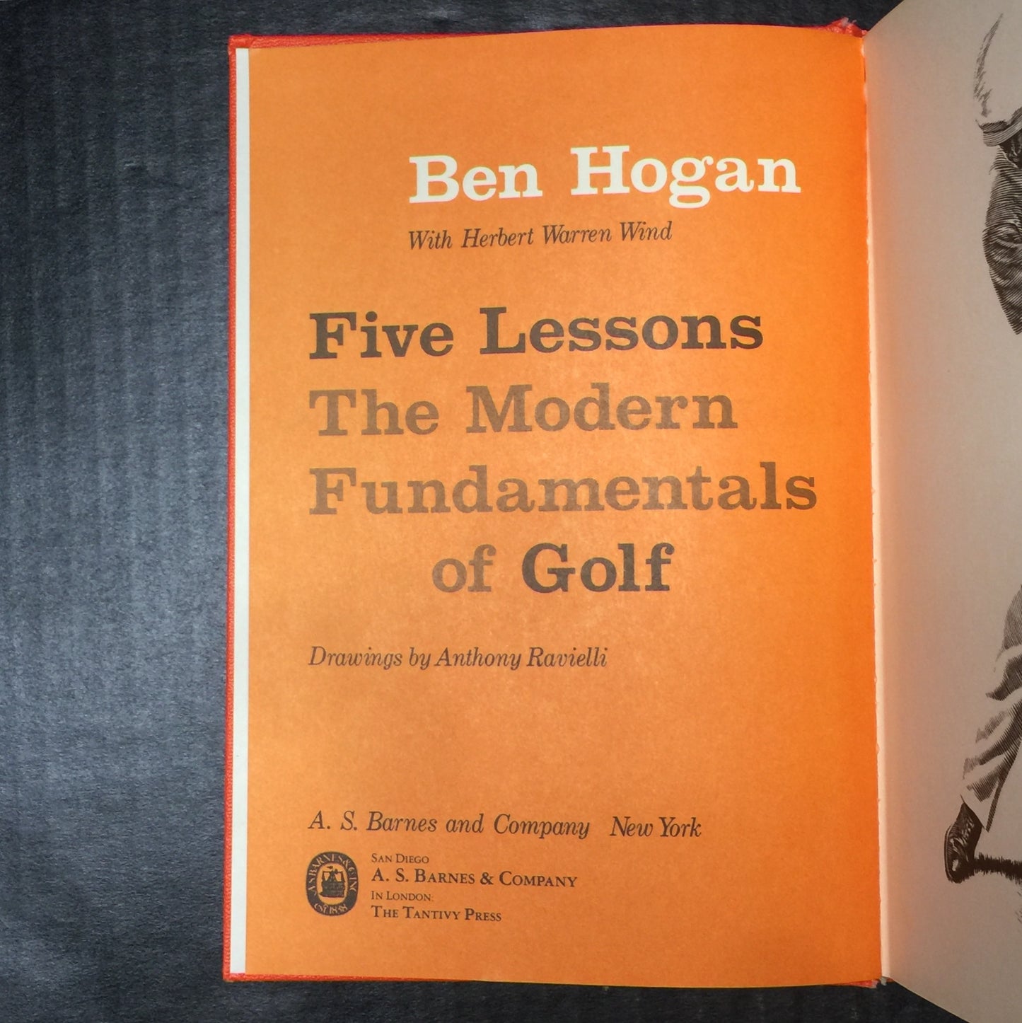 Ben Hogan's Five Lessons - Ben Hogan and Herbert Warren Wind - Signed - Early Print - 1957