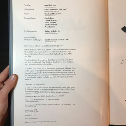 Jaws: Maui - Patrick Mcfeeley - Charlie and Leslie Lyon - Signed by Mcfeeley - 1999