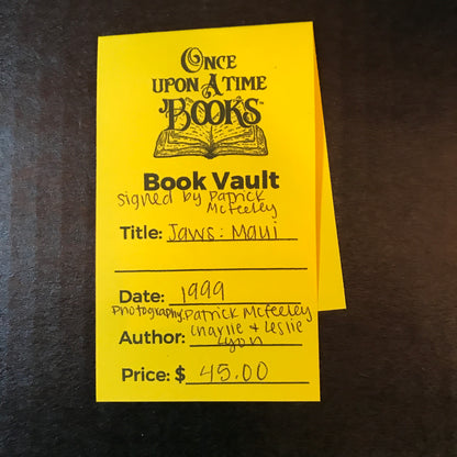 Jaws: Maui - Patrick Mcfeeley - Charlie and Leslie Lyon - Signed by Mcfeeley - 1999