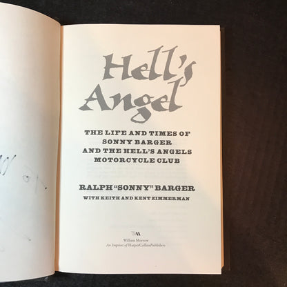 Hell's Angel - Ralph "Sonny" Barger - Signed - 1st Edition - 2000