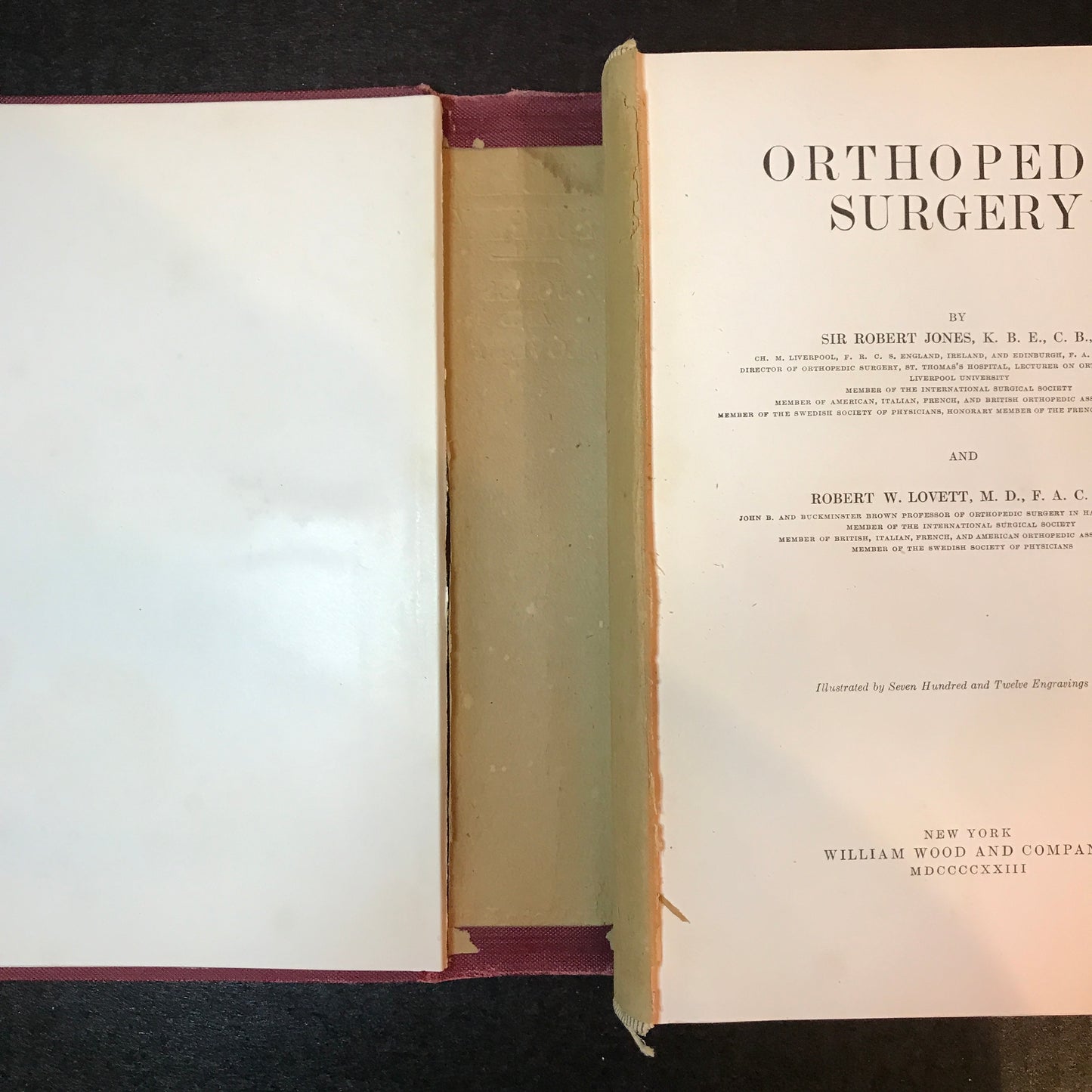 Orthopedic Surgery - Sir Robert Jones and Robert W. Lovett - 1 Volume - 1923