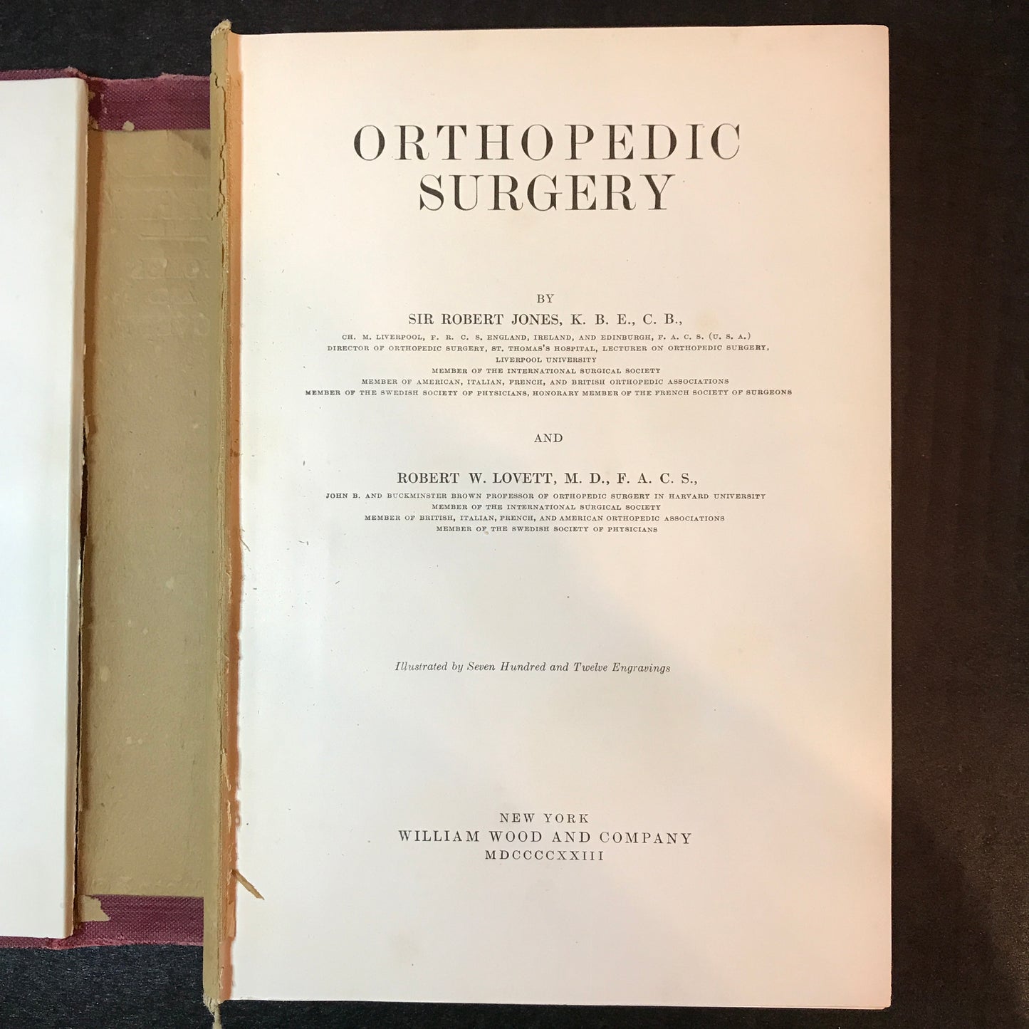 Orthopedic Surgery - Sir Robert Jones and Robert W. Lovett - 1 Volume - 1923