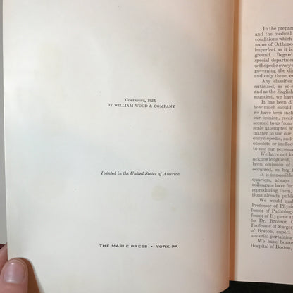 Orthopedic Surgery - Sir Robert Jones and Robert W. Lovett - 1 Volume - 1923