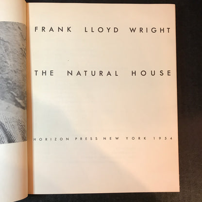 The Natural House - Frank Lloyd Wright - 1954