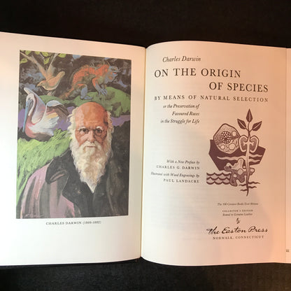 On the Origin of Species - Charles Darwin - Easton Press - 1991