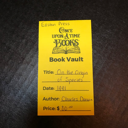 On the Origin of Species - Charles Darwin - Easton Press - 1991