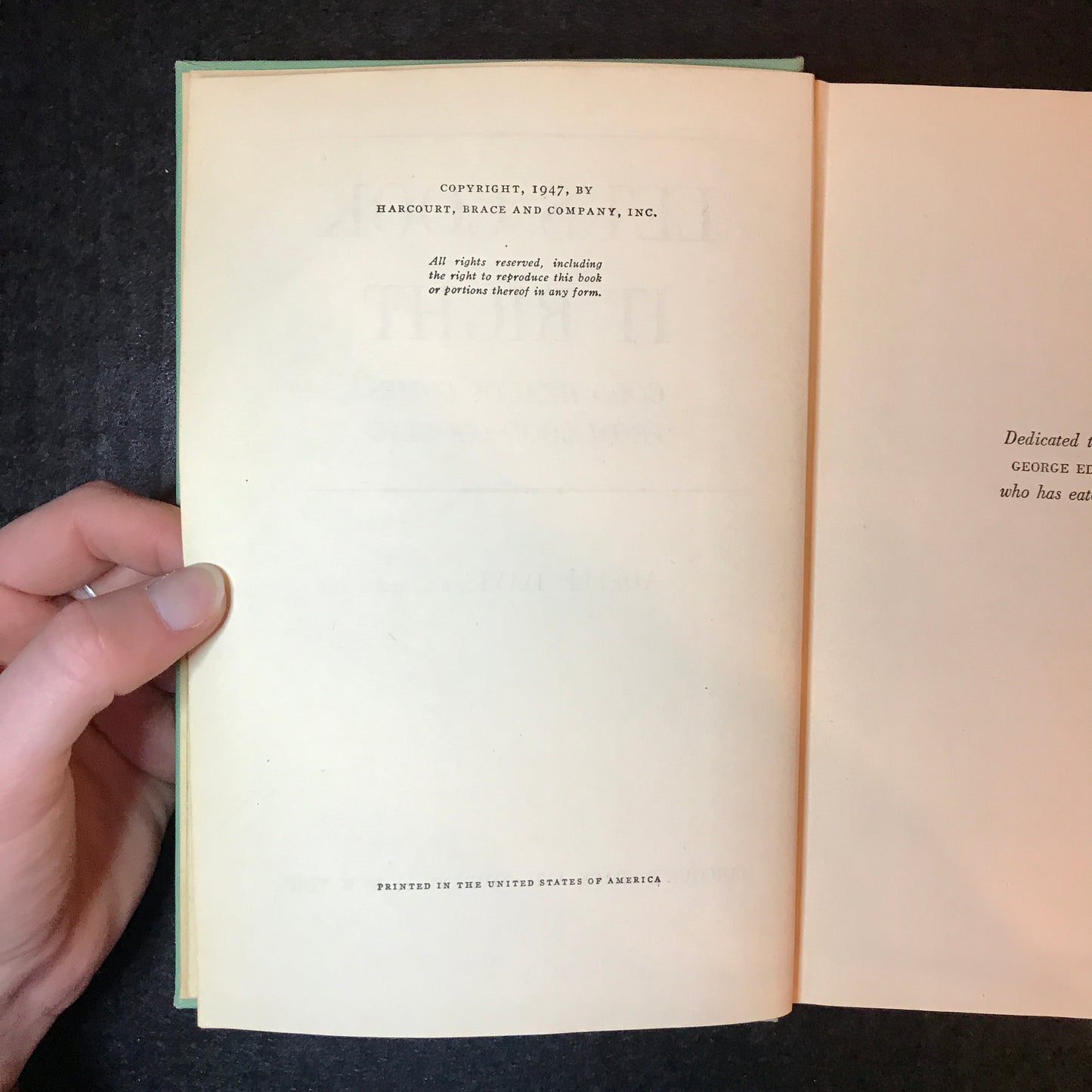 Let's Cook It Right - Adelle Davis - First Edition - 1947