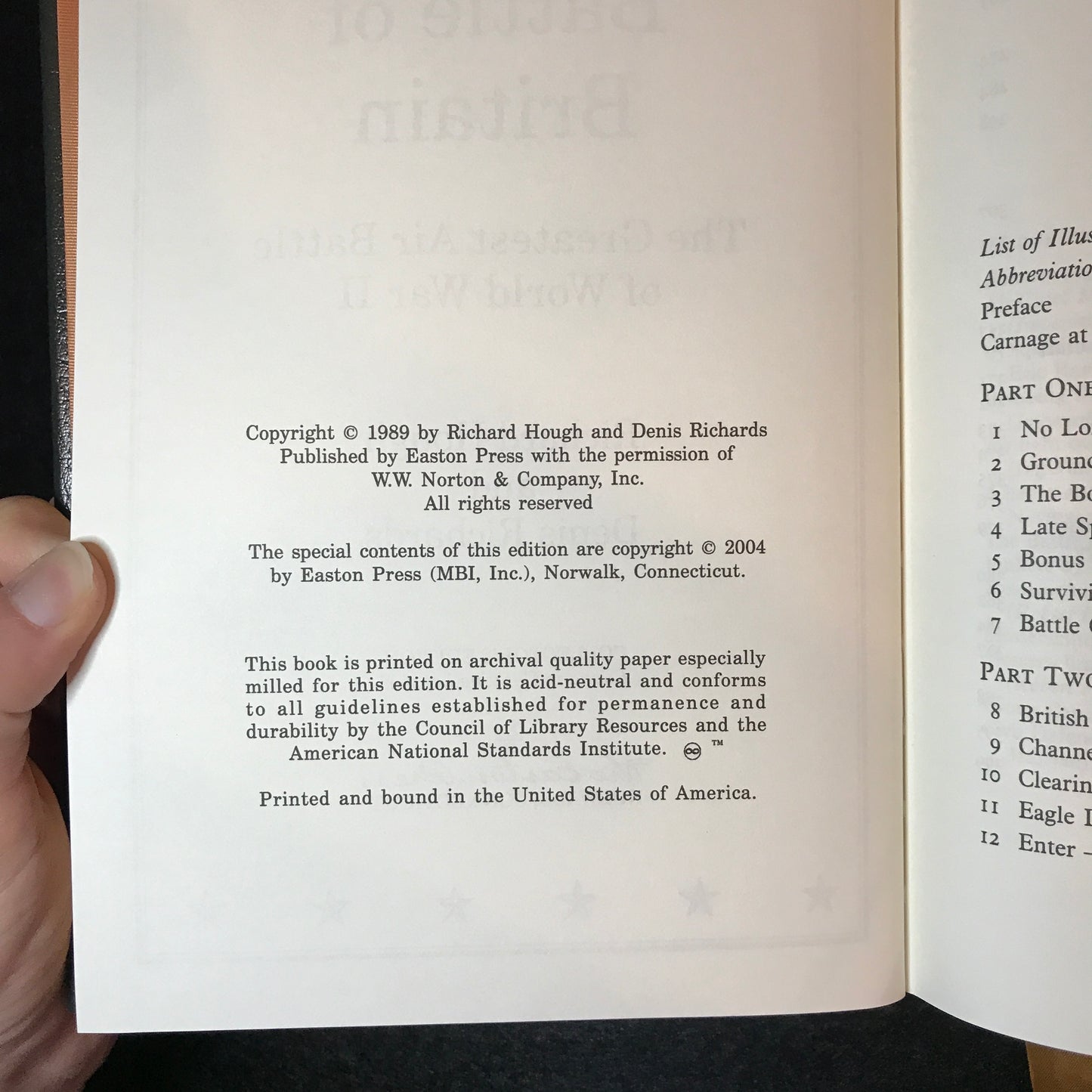 The Battle of Britain - Richard Hough and Denis Richards - Easton Press - 2004