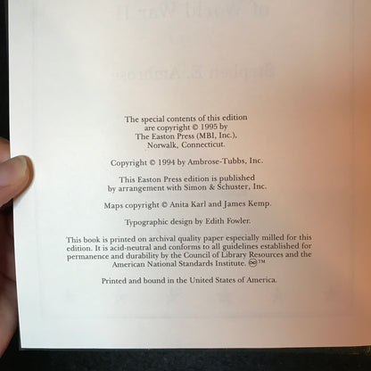 D-Day - Stephen E. Ambrose - Easton Press - 1994