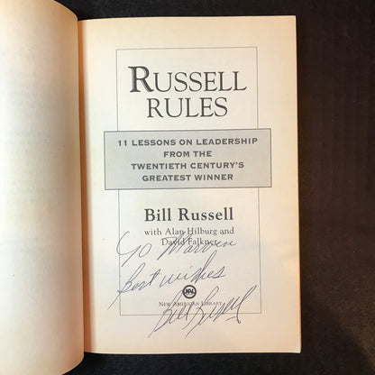 Russell Rules - Bill Russell, Alan Hilburg, and David Falkner - Signed - 1st Print - 2002
