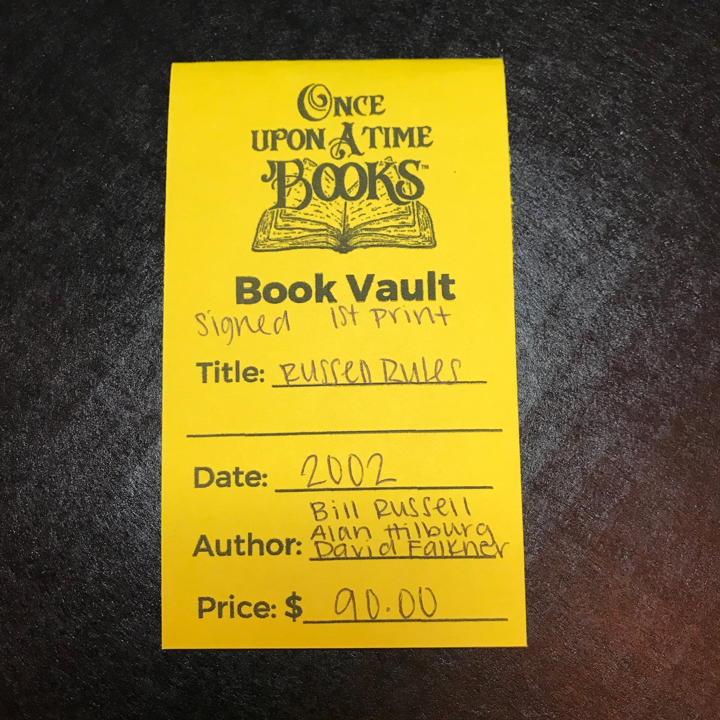 Russell Rules - Bill Russell, Alan Hilburg, and David Falkner - Signed - 1st Print - 2002