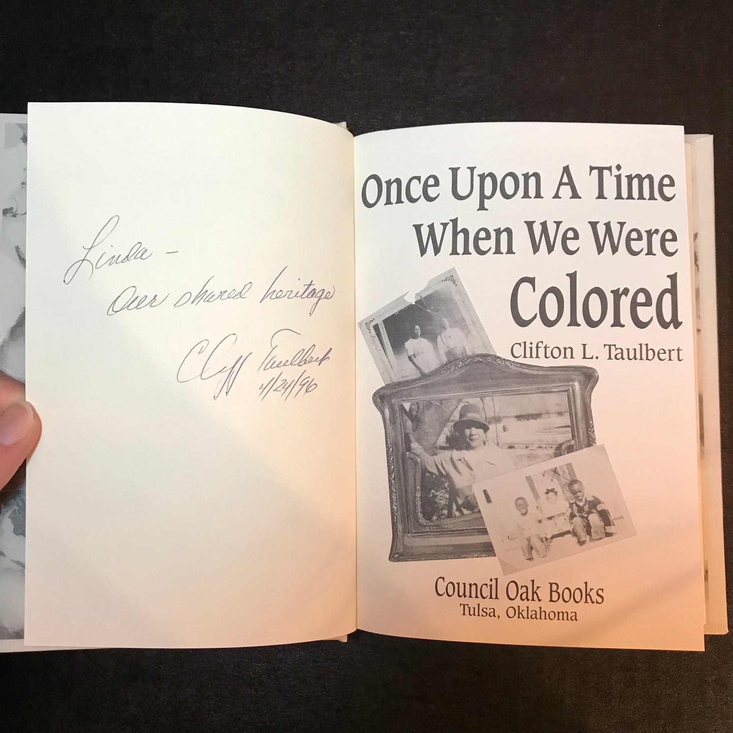Once Upon A Time When We Were Colored - Clifton L. Taulbert - Signed - 1989