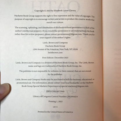 Oath and Honor - Liz Cheney - Signed - 1st Edition - 2023