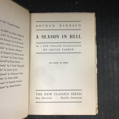 A Season in Hell - Arthur Rimbaud - 1945