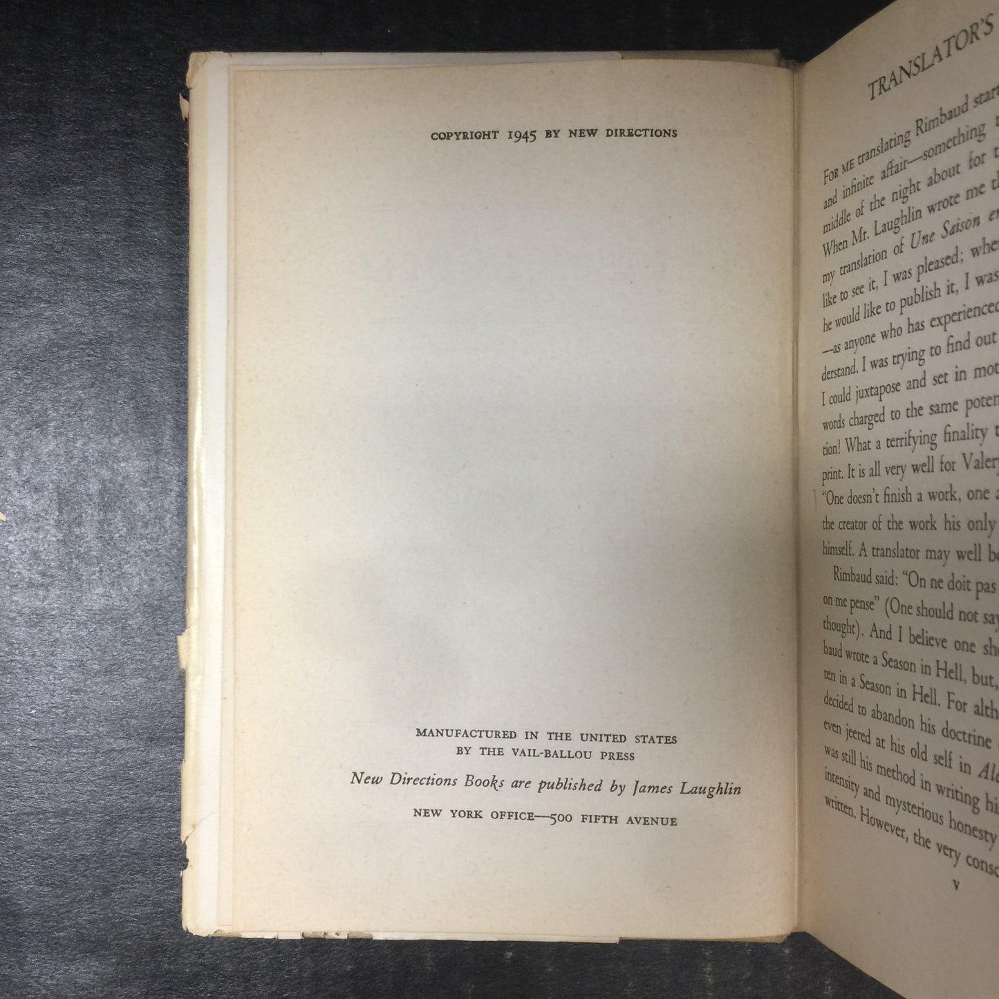 A Season in Hell - Arthur Rimbaud - 1945