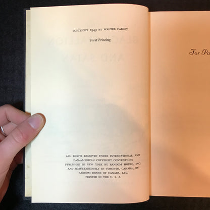 The Black Stallion and Satan - Walter Farley - 1st Print - 1949