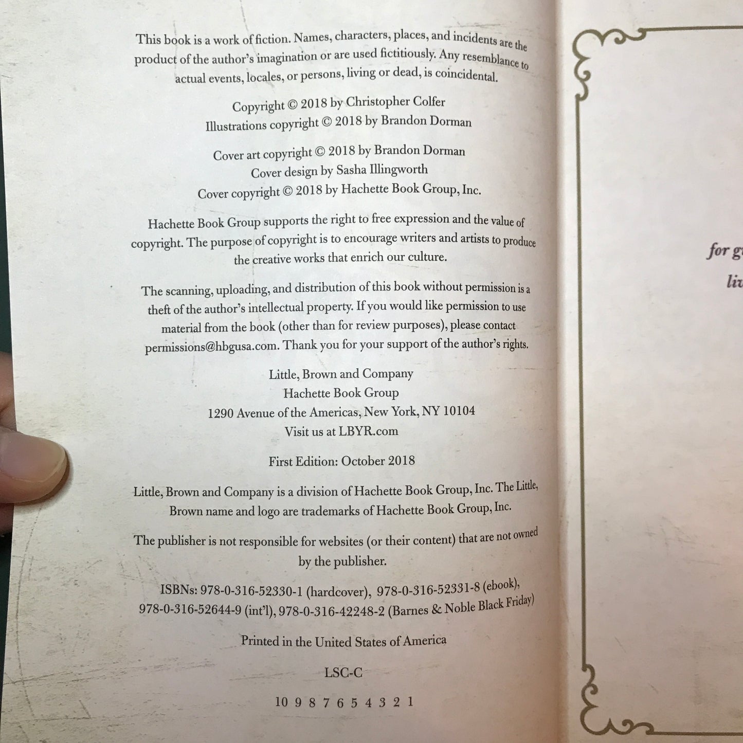 The Land of Stories: The Ultimate Book Hugger's Guide - Chris Colfer - 1st Edition - Signed - 2018