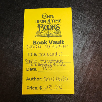 The Land of Stories: The Ultimate Book Hugger's Guide - Chris Colfer - 1st Edition - Signed - 2018