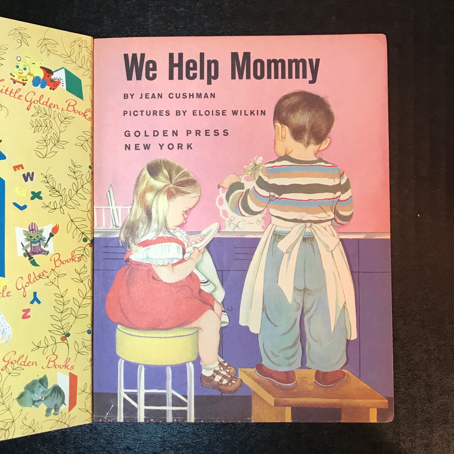 We Help Mommy - Jean Cushman - 'A' Print - 1959