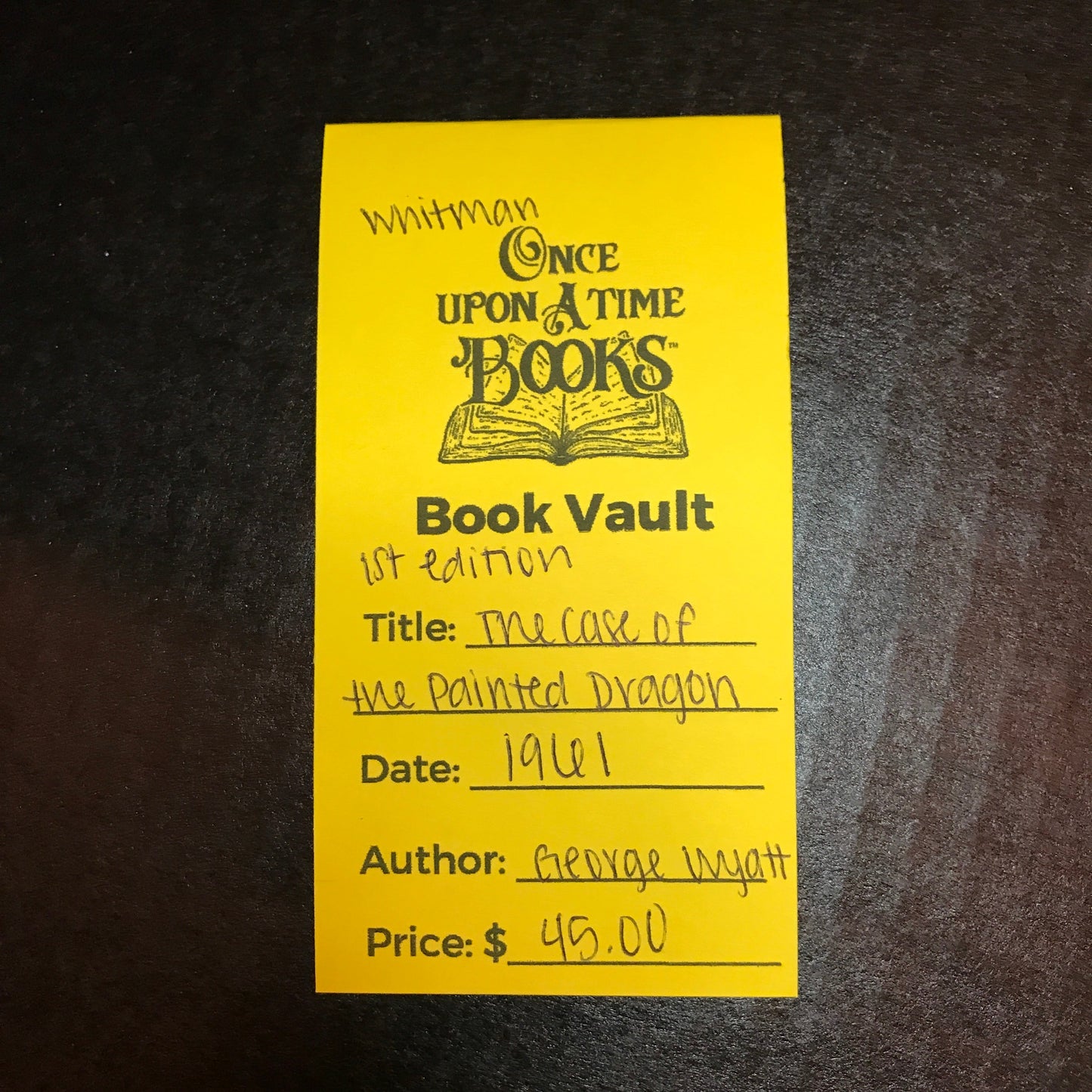 The Case of the Painted Dragon - George Wyatt - 1st Edition - 1961