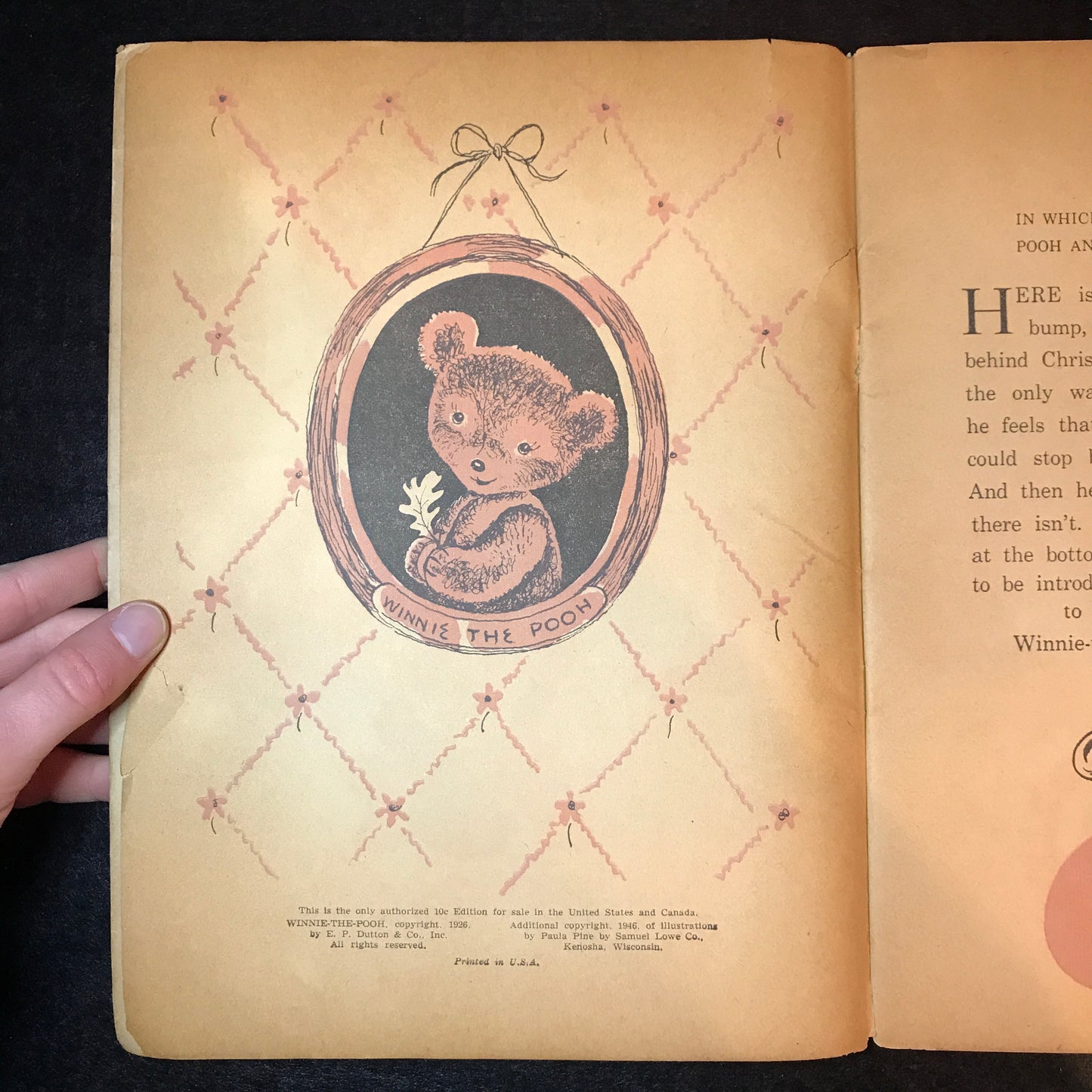 Winnie The Pooh - A. A. Milne - Illustrated by Paula Pine - 1946