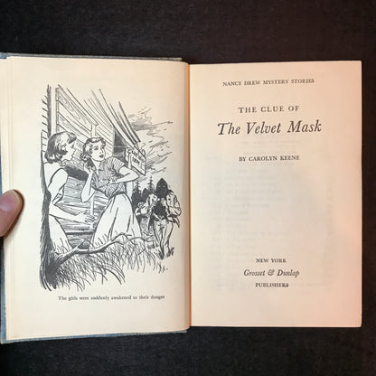 The Clue of the Velvet Mask - Carolyn Keene - 1st Edition - 1953