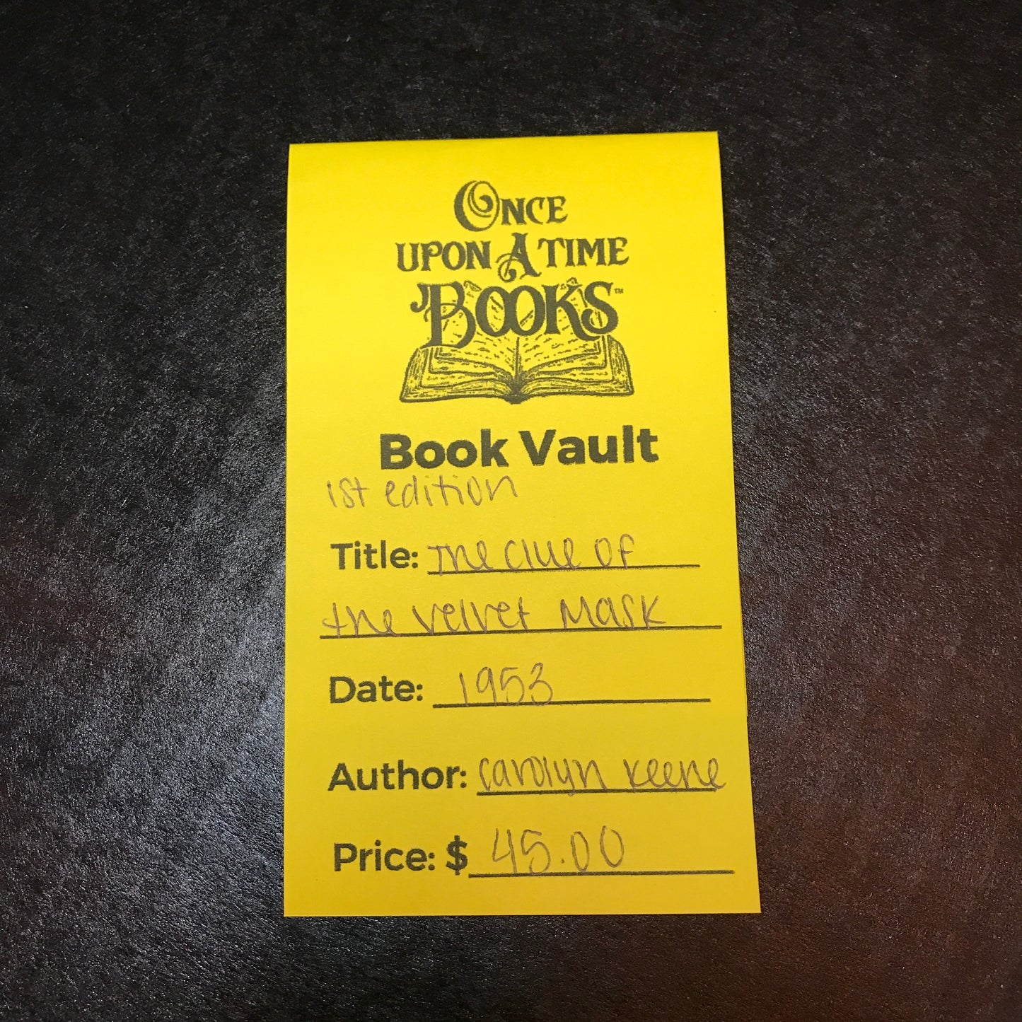 The Clue of the Velvet Mask - Carolyn Keene - 1st Edition - 1953