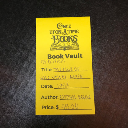 The Clue of the Velvet Mask - Carolyn Keene - 1st Edition - 1953