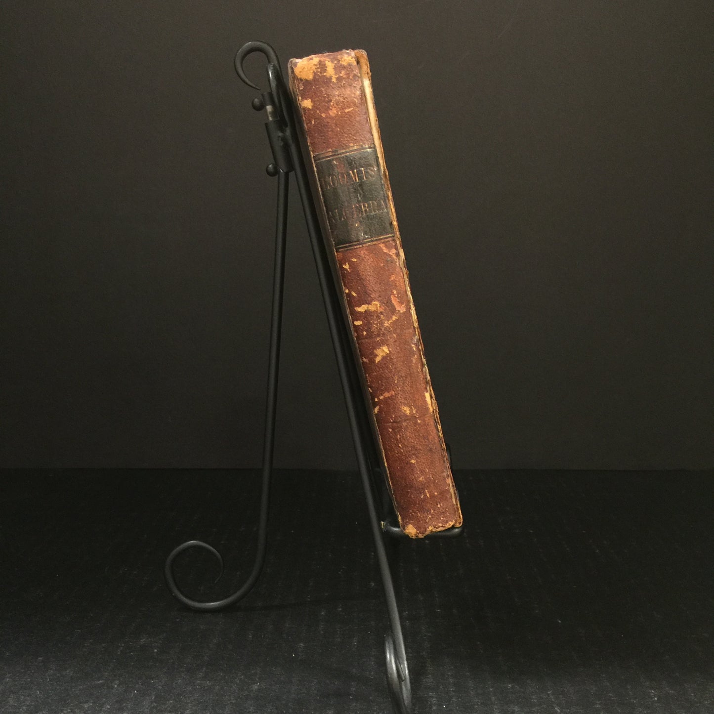 Treatise on Algebra - Elias Loomis - Twelfth Edition - Spine Damage - 1857