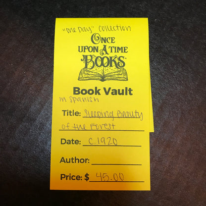 Sleeping Beauty of the Forest - "One Day" Collection - c. 1920