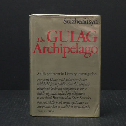 The Gulag Archipelago - Aleksandr I. Solzhenitsyn - First Edition - 1974