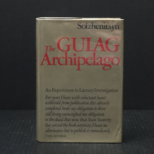 The Gulag Archipelago - Aleksandr I. Solzhenitsyn - First Edition - 1974