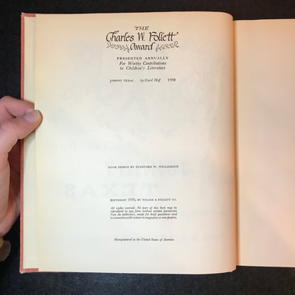 Johnny Texas - Carol Hoff - Presumed 1st - 1950