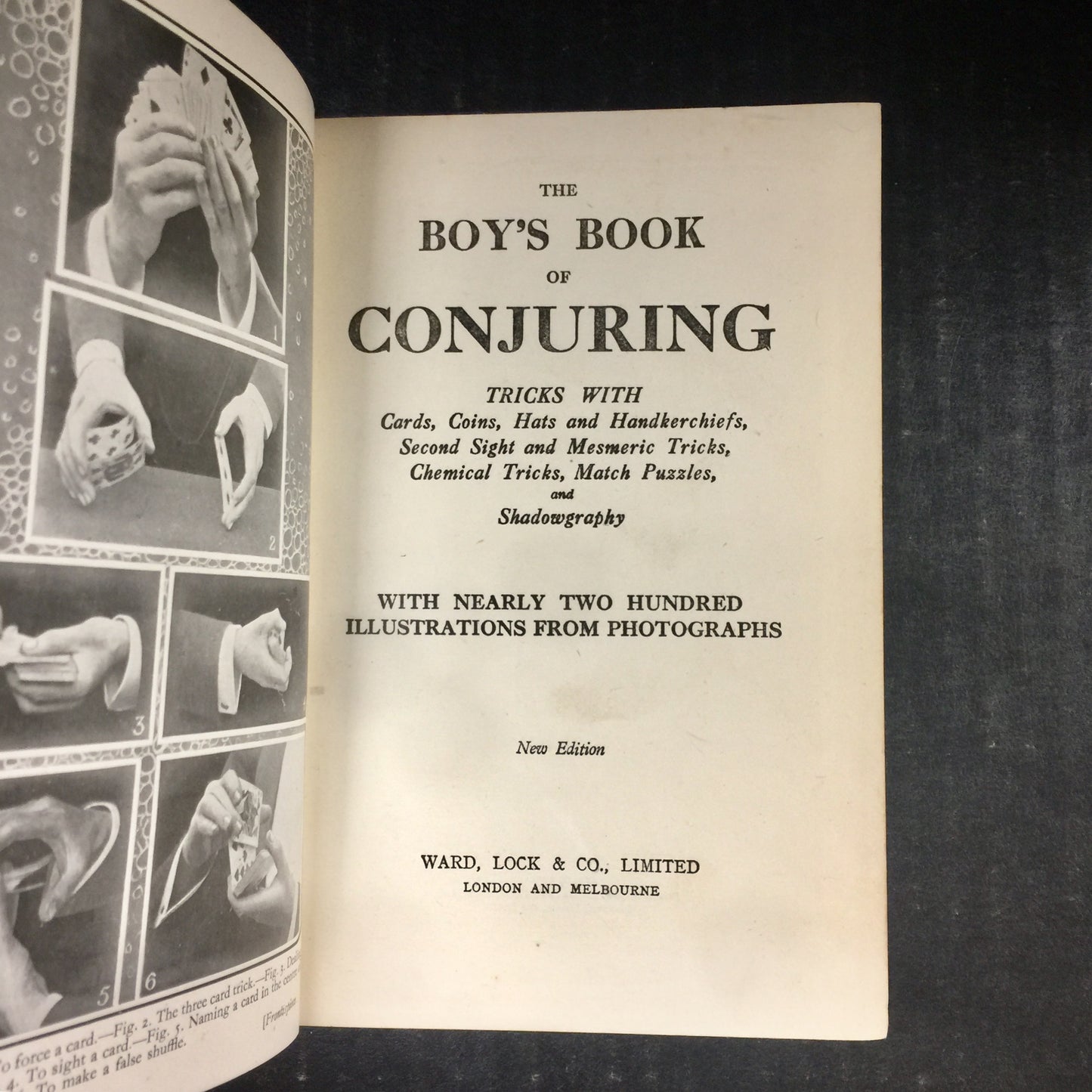 The Boy's Book of Conjuring - Ward, Lock & Co. - UK Edition - Circa 1940's