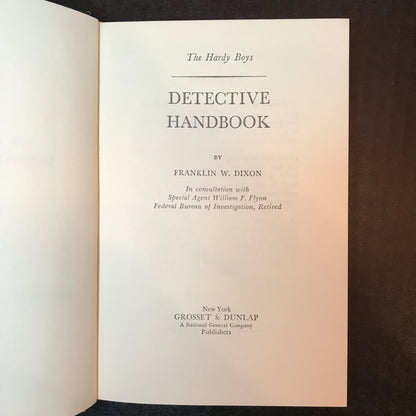 The Hardy Boys Detective Handbook - Franklin W. Dixon - 1st Thus - 1972