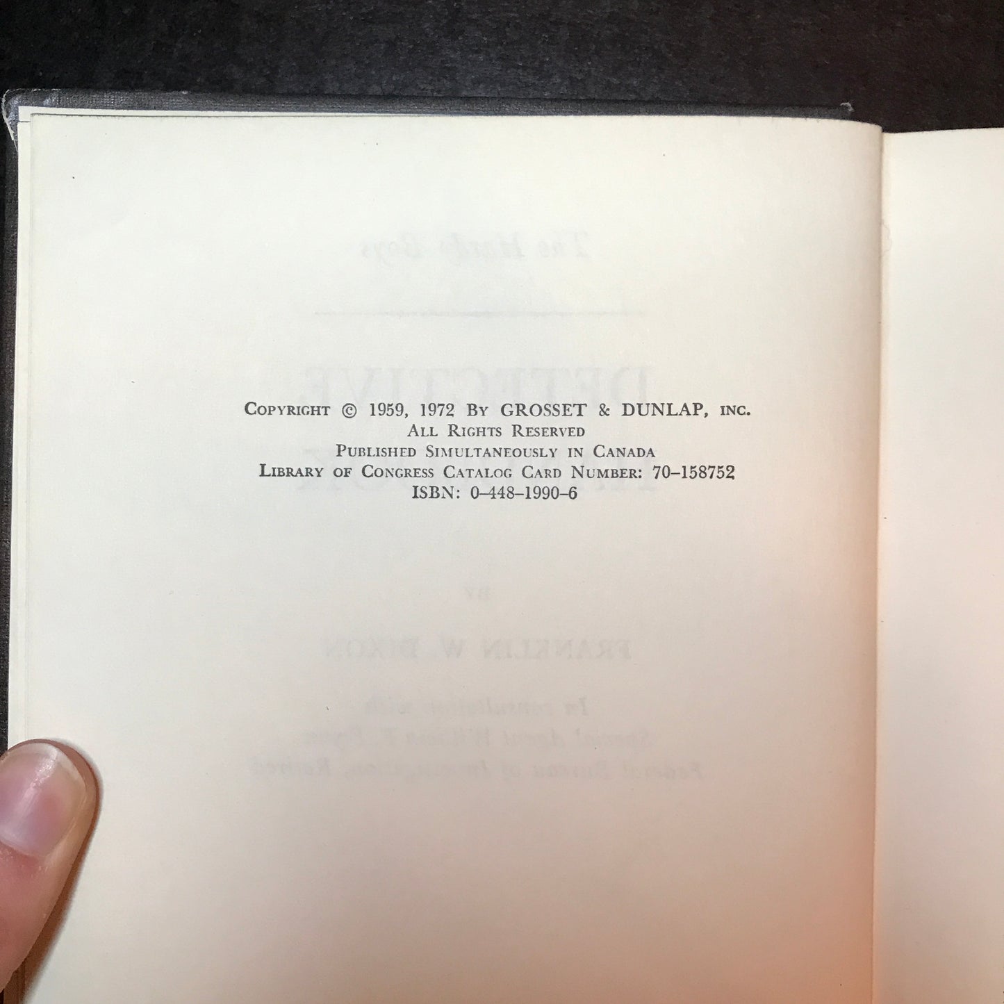 The Hardy Boys Detective Handbook - Franklin W. Dixon - 1st Thus - 1972